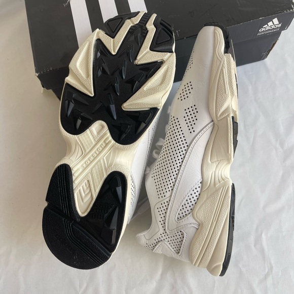 Adidas Falcon size US 8.5 white perforated leather DB3357 men’s - Picture 8 of 9